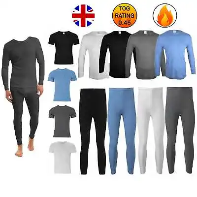 Thermal Mens Long Johns Top Bottom Underwear Full Sleeve Trouser Set TShirt Warm • $12.44