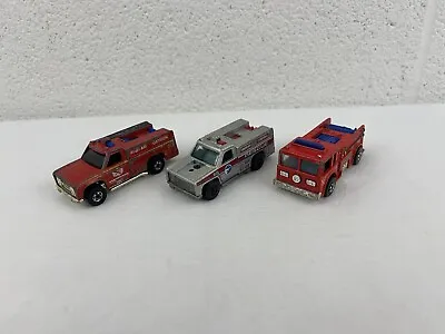 Hot Wheels Vintage 1974 Rescue Redline Vehicle-Emergency First Aid Unit Lot Of 3 • $4.99