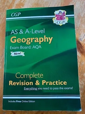 CGP AS And A-Level Geography: AQA Complete Revision & Practice • £8.50