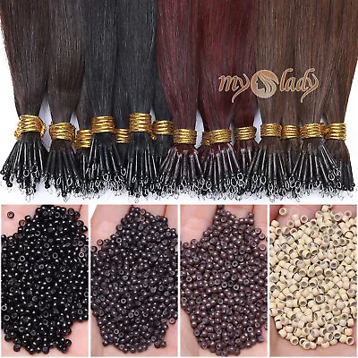 MY-LADY 3mm*2mm*1.4mm Nano Ring Silicone Micro Bead For Nano Tip Hair Extensions • $5.17