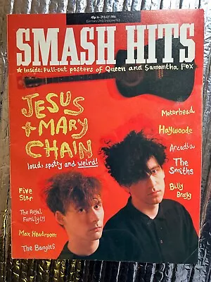 Smash Hits July 1986: Jesus & Mary Chain/Queen Pinup/Smiths/Billy Bragg/Lemmy... • £5.99