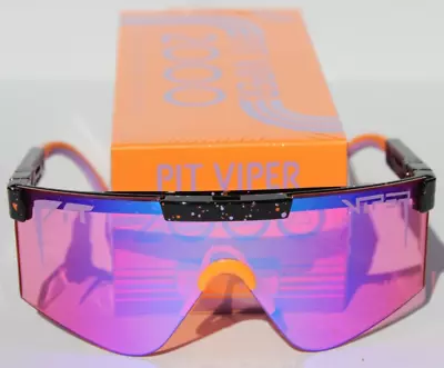 PIT VIPER The High Speed Off Road 2000 Sunglasses Black/Pink Wrap ANSI Z87+ NEW • $69.95