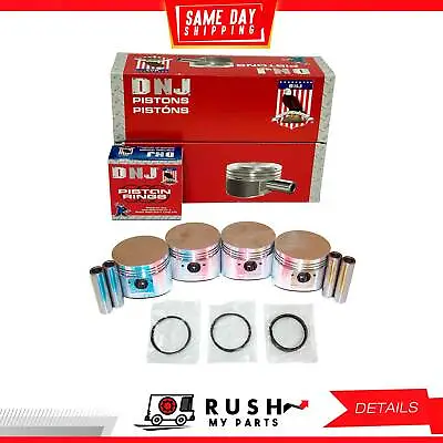 84-89 Piston And Ring Kit For Chrysler Dodge 600 2.6L L4 SOHC 8v DNJ PRK101 • $90.94