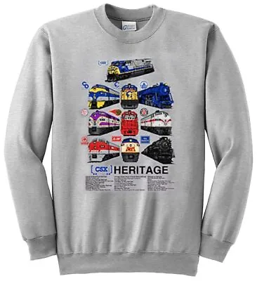 CSX Heritage Train Authentic Railroad Sweatshirt [109] • $18.99