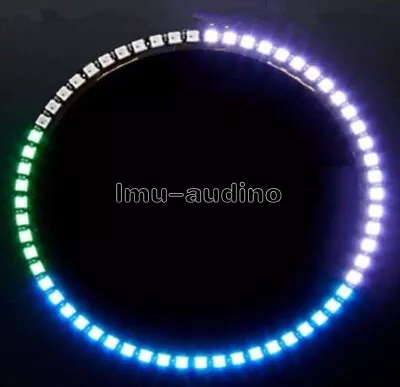 60Bit 2812 5050RGB Ring Wall Clock WS LED Ultra Bright Lamp Panel For Arduino • $7.72