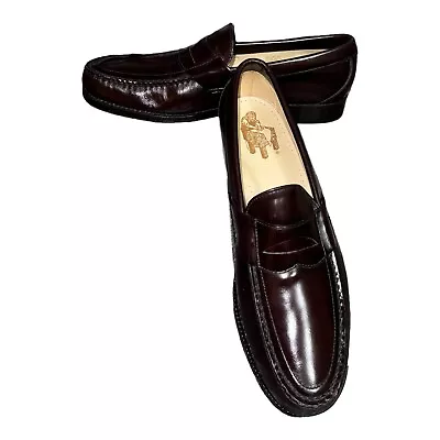 SAS Shoes Mens 11 Cordovan Leather Penny Loafer Handsewn Made In USA • $55