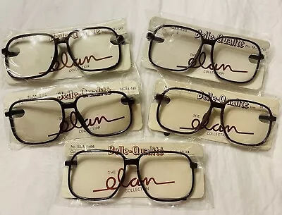 NOS Lot Of 5 VINTAGE Hipster Eyewear Frames 80s Retro Unisex Rad New Old Stock • $19.99