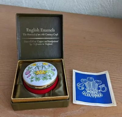 $24.45 • Buy English Enamels By Crummles Trinket Box - The Royal Wedding 1981 Limited Issue