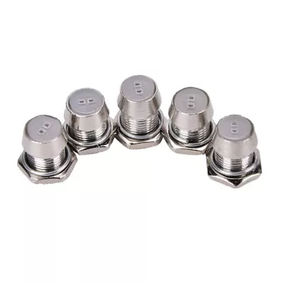 25x Set 5mm LED Holder Bezel Socket Hole Mounting Bracket Metal Silver Bolt-On • $7.45