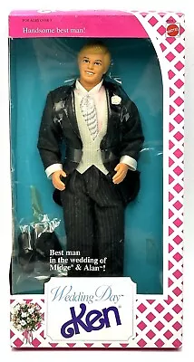 Vintage 1990 Wedding Day Ken Doll Best Man Mattel Barbie #9609 New In Box • $29.99