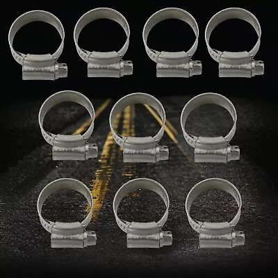  5/8  Heater Hose Clamp Worm Drive Swedish Style For Silicone Hose Pack Of 10 • $20