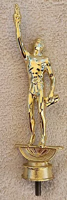 Vintage 1972 Metal ~6½x~2 Olympic Man Men Olympian Torch Trophy Topper Gold Tone • $15