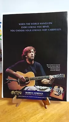 MARTIN GUITARS ERIC CLAPTON GUITARS - 1997  PRINT AD - 11 X 8.5  C2 • $4.95