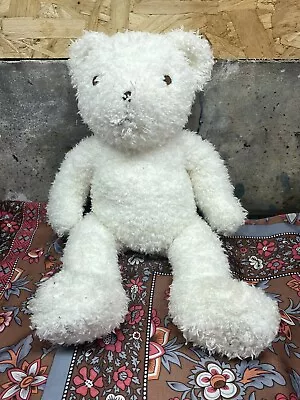 Mamas & Papas White Bear Teddy Bear Soft Toy Comforter Plush 17  • £9.99
