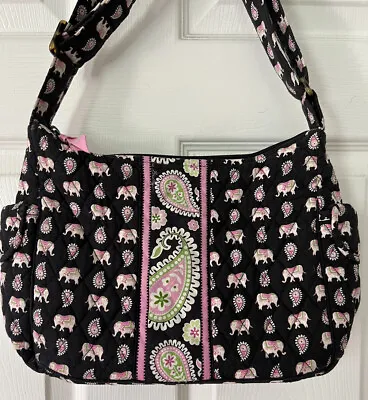 Vera Bradely Pink Elephant Paisley Pattern Hobo Bag EUC • $35.95