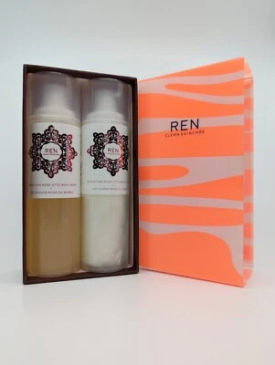 £32 • Buy REN Moroccan Rose Otto Body Wash & Lotion 200ml