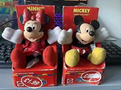 New Vintage Mickey & Minnie Disney Mouse Cuddly Collectible • £0.99