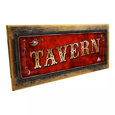 Red Tavern Metal Sign; Wall Decor For Mancave Den Or Gameroom • $29.99