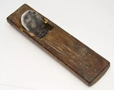 Japanese Kanna Curved Signed Wood Block Plane Woodworking Tool Japan Antique Vtg • $49.99