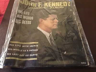 $5 • Buy Vintage John F Kennedy Memorial Album JFK Magazine 1964 Assassination