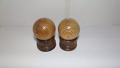 £22 • Buy Gavels A Pair Of Pine Ball Gavels 2 1/2  With Laburnham Stands Hand Made New