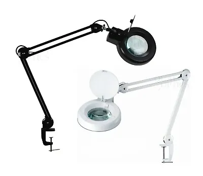 $69.99 • Buy Quality Optics® LED Table Clamp Mount Magnifier Lamp Light Magnifying Glass Lens
