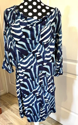 £5 • Buy KEW 159 Dress UK12 Blue Mix