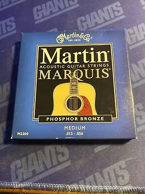 Martin Acoustic Guitar Strings Marquis Phosphor Bronze Medium .013 - .056 • $10