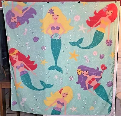 Circo Mermaid Shower Curtain Cloth Sand Dollars Star Fish Sea Horses • $16.97