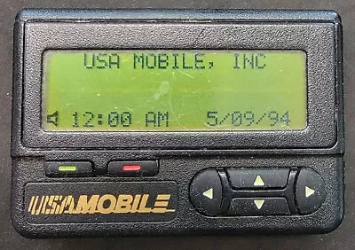 Vintage Motorola Usa Mobile Black Pager Beeper Backlight Working  • $99.99