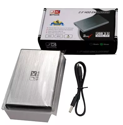 External USB 3.0 Portable 2.5  SATA Aluminium Hard Drive Silver (80GB) By JKStor • $27.70