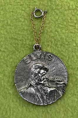Vintage Elvis Presley Medallion Pendant Necklace • $14.99