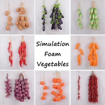 £4.86 • Buy Chili Hanging Artificial String Vegetables Simulation Foam Vegetables