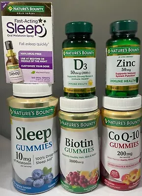 $10.99 • Buy Nature's Bounty Vitamins And Supplements - CHOOSE ITEM!