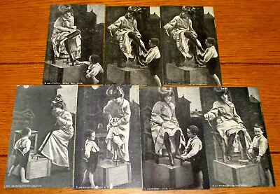 Vintage Penny Arcade Cards  An Episode  Set (6) Woman & Shoeshine Boy  RARE! • $35