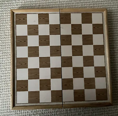 VTG Magnetic Travel Wooden Folding Chess Set Board Family Game Set • $11.44