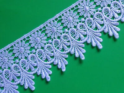 Venise Lace Trim-white-2 3/4  Width- Select Length • $4.99