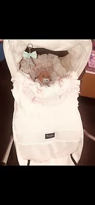 Emmaljunga White Leather Pram • $500