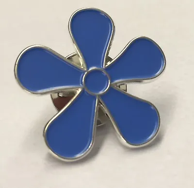 MASONIC FLOWER FORGET ME NOT ENAMEL LAPEL PIN BADGE 25mm • £2.99