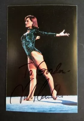 Nadia Comaneci Signed Autographed Photo/postcard. 6×4 Inches-Very Good Cond. #2 • $21.79