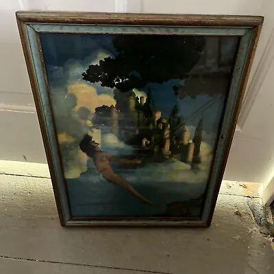 Antique Maxfield Parrish Framed Print  Dinky Bird   16.75 X 12. Original Frame • $80