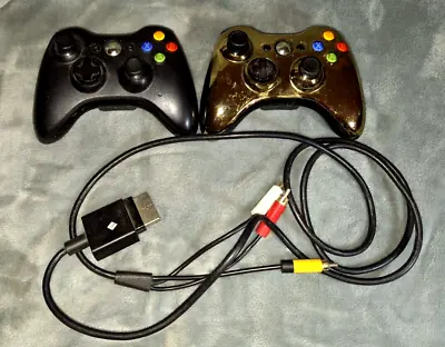 $19.99 • Buy Xbox 360 Controllers And Audio Video Cable Parts Or Repair