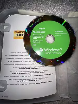£32.99 • Buy Microsoft  Windows 7 Home Premium 64 Bit  Disc