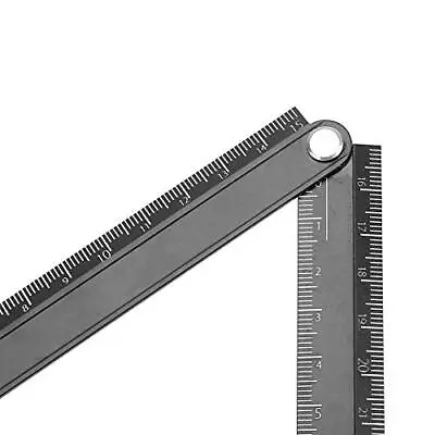 Folding Metal Stationery Rule Folding Ruler 0-300mm Easy To Carry 90Â°Foldin • $8.75