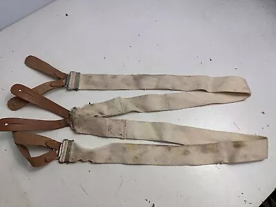 Original WW2 British Army / RAF Trouser Suspenders - Well Worn Example • $12.62