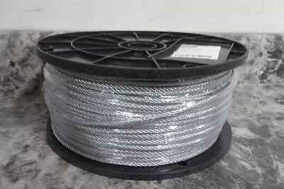 Dayton 1DLA2 1/8 In Size 500 Ft L Galvanized Steel Uncoated Cable (BW) • $49.99