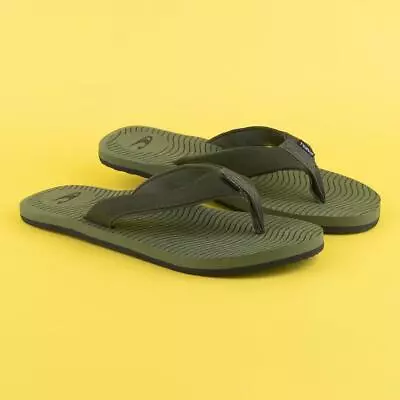 £19.99 • Buy O'Neill Mens Sandals  Green Adults Flip Flops Khaki Slip On Toe Post SIZE