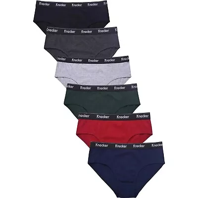 6 Pack Men's ULTRA Cotton Knocker Bikini Brief TBand Underwear Assorted Colors  • $16.39