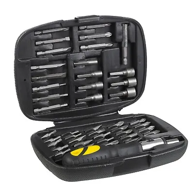 £9.82 • Buy 45pc Ratchet Screwdriver Multi Bit Tool Kit Set + Case - Ratcheting Handle