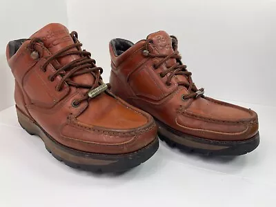 £47 • Buy RockPort XCS Brown Leather Hydroshield Trail Hiking Boots Size 7 (Portugal)
